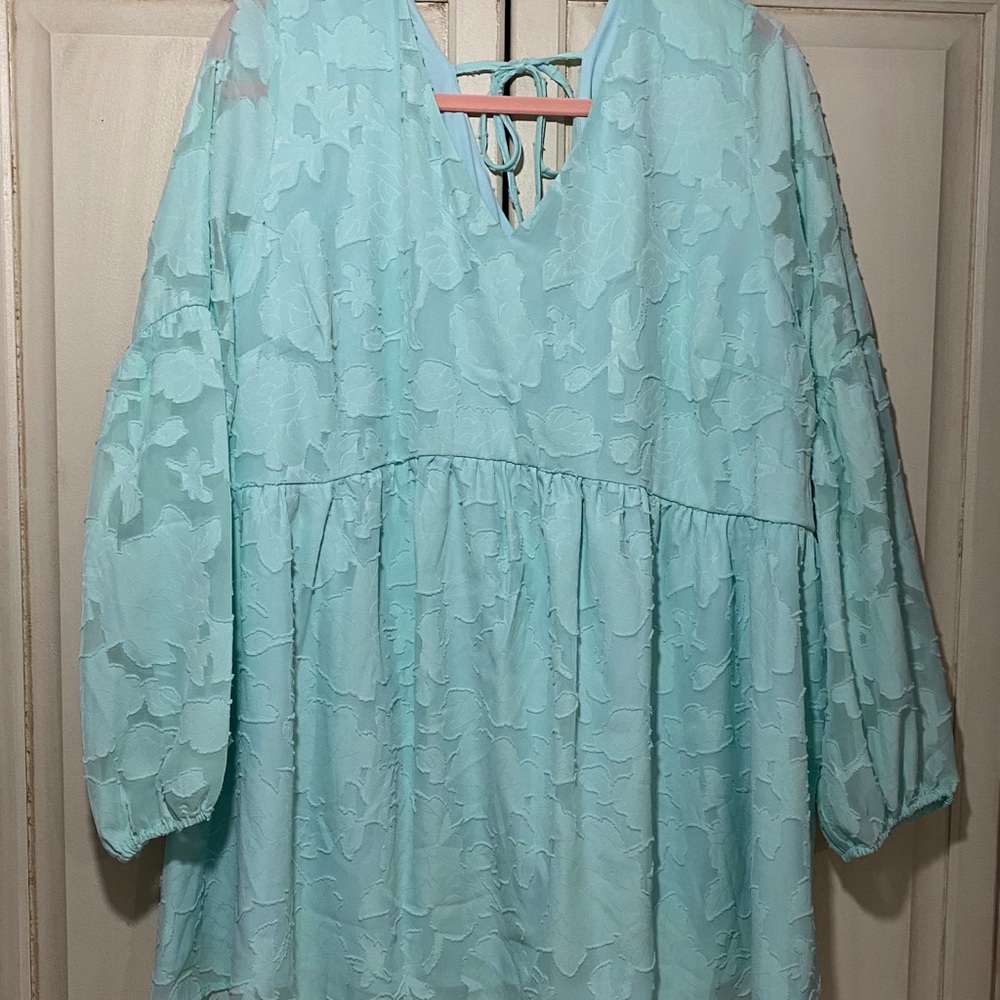Mint Baby Doll Blouse